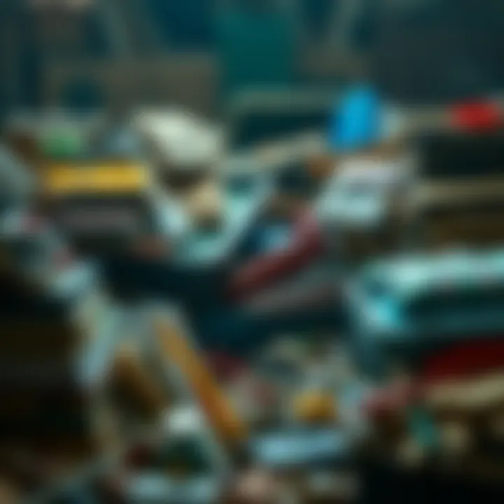 Emotional Turmoil A visual representation of emotional struggles related to hoarding