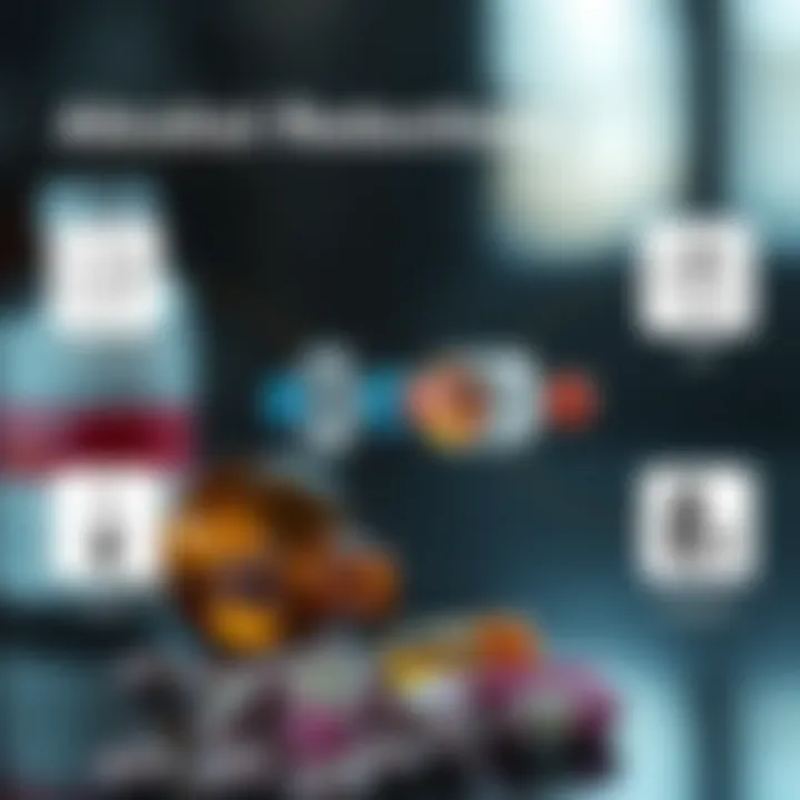 Mechanisms of Action of Alcohol Reduction Medications Visual guide illustrating mechanisms of action of alcohol reduction medications