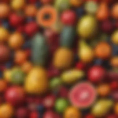 Exotic Fruits and Their Allure A vibrant display of exotic fruits known for their aphrodisiac properties