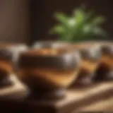 Soothing vibrations emanating from singing bowl