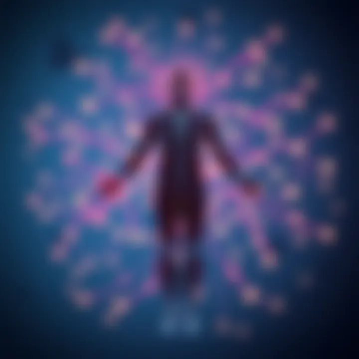 Mind-Body Connection Visualized A visual representation of the mind-body connection.