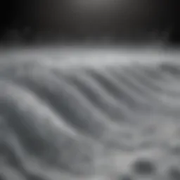 Visualization of sound waves illustrating the concept of white noise