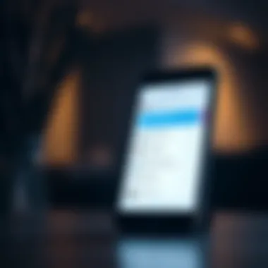 Visual representation of a mobile app dedicated to depression support