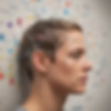 A mind map illustrating connections between learning styles and mental health