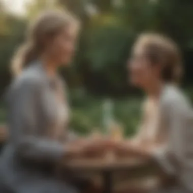 Companionship in Serene Settings A serene outdoor setting symbolizing companionship and enjoyment