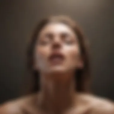 Artistic Breathwork Expression Abstract artistic representation of deep breathing