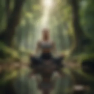 Harmony with Nature Meditation Person practicing mindful meditation in nature