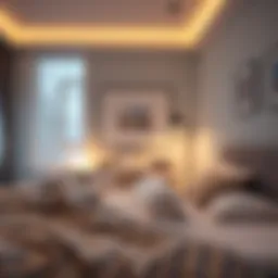 A serene bedroom setting promoting restful sleep