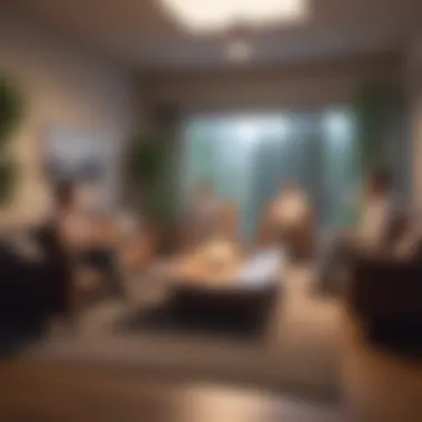 Mindfulness session in a serene office setting