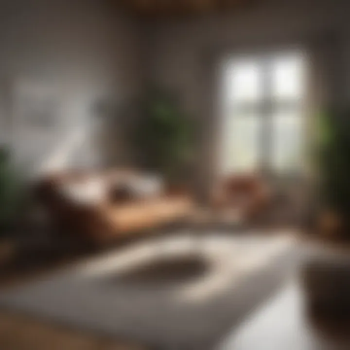 Relaxation corner with calming decor
