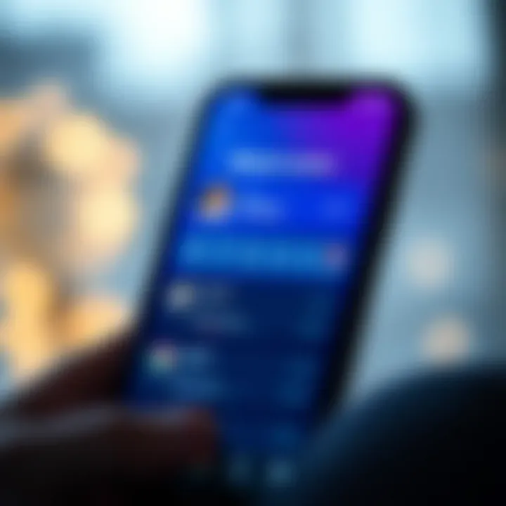 User interface of a mood tracker app