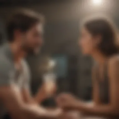 Couples practicing communication strategies