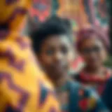 A vibrant cultural tapestry illustrating diverse identities