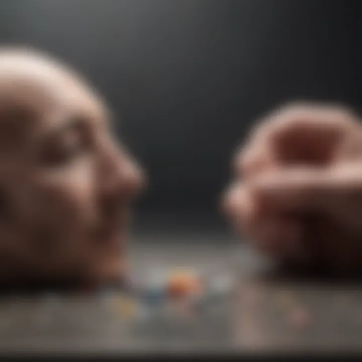 A conceptual representation of the synergy between therapy and medication.