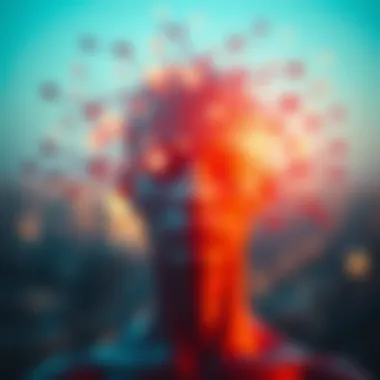 Interconnectedness of Thoughts and Emotions Abstract representation of interconnected thoughts and emotions