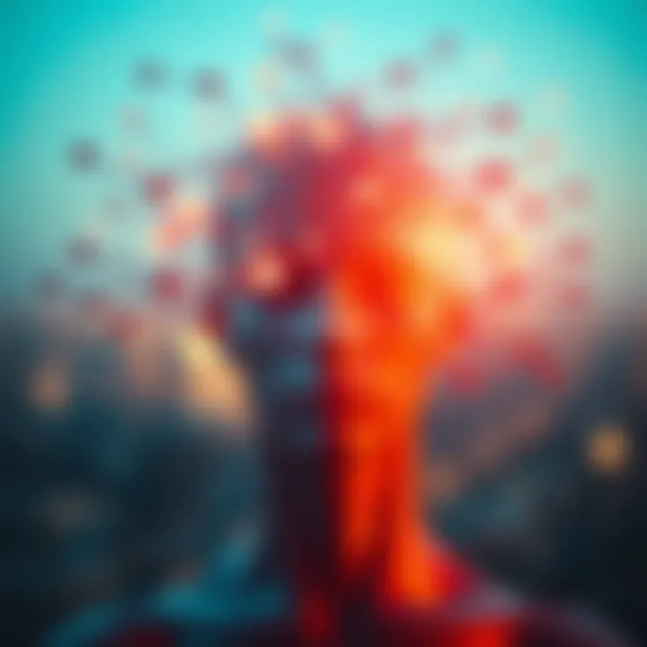 Interconnectedness of Thoughts and Emotions Abstract representation of interconnected thoughts and emotions