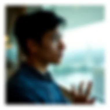 Journey of Self-reflection and Growth A person engaged in self-reflection for personal growth
