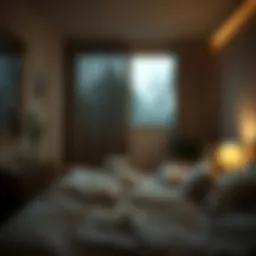 Calm bedroom setting promoting relaxation