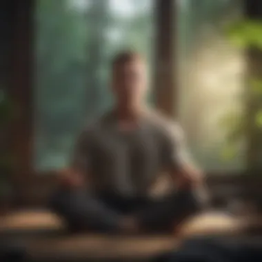 Practicing Mindfulness for Emotional Balance Individual engaging in mindfulness practice