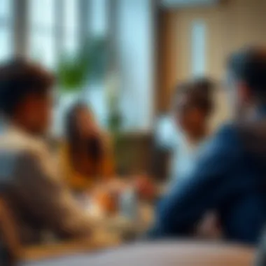 Group therapy session encouraging discussion and healing