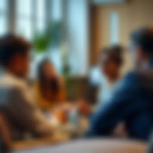 Group therapy session encouraging discussion and healing