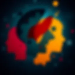 Illustration of various psychological disorders depicted through abstract shapes