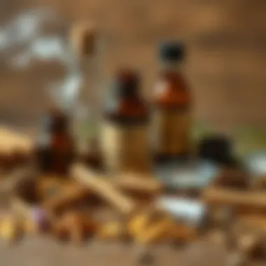 Herbal Smoking Alternatives A collection of herbal smoking alternatives artfully arranged