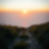 A serene landscape with a path leading to a horizon symbolizing personal growth