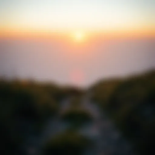 A serene landscape with a path leading to a horizon symbolizing personal growth