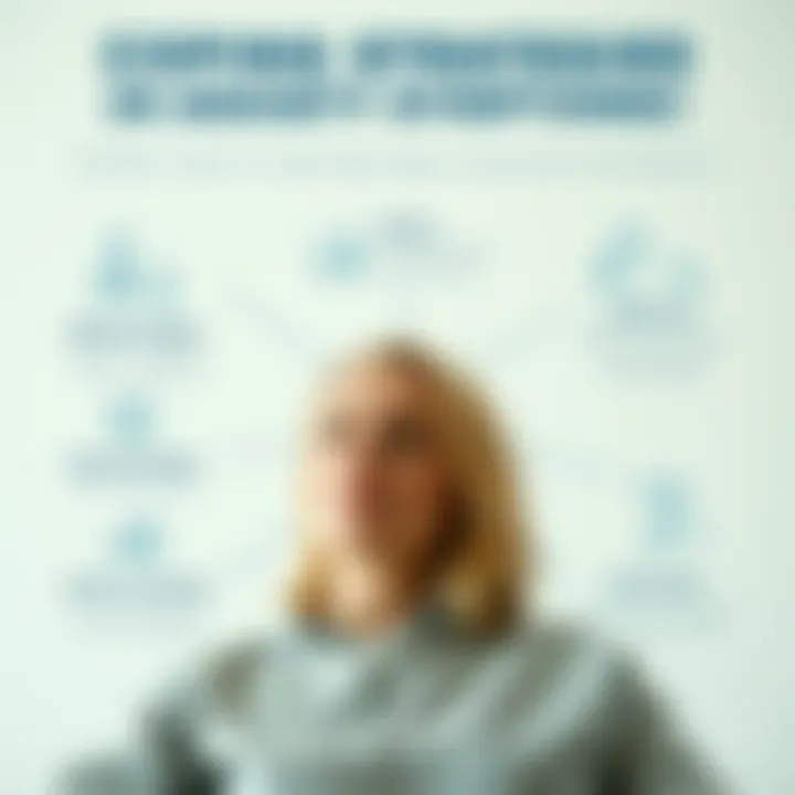 Coping Strategies for Anxiety A graphic showing coping strategies for anxiety-related symptoms