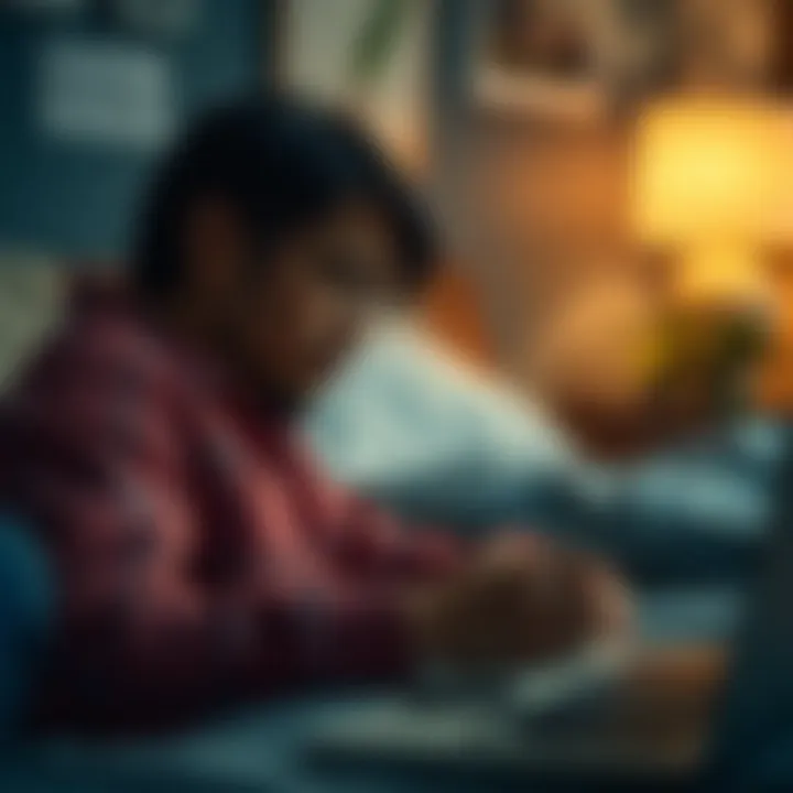 Conceptual image illustrating coping strategies for ADHD fatigue