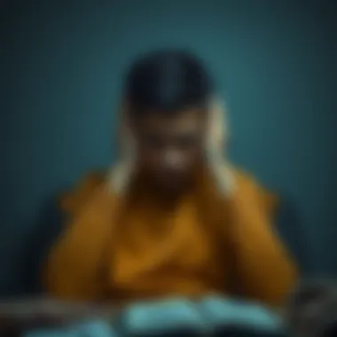 Visual representation of fatigue symptoms associated with ADHD