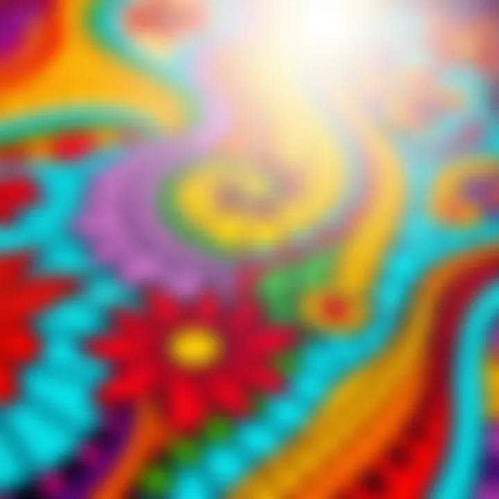 Vibrant Abstract Patterns Colorful abstract patterns showcasing creativity and imagination