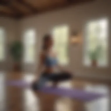 Mindfulness in Motion: Yoga at the Center Yoga session promoting mindfulness at the facility