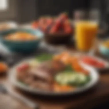 Nourishing Choices for Wellness A close-up of a vibrant, healthy meal reflecting nourishment