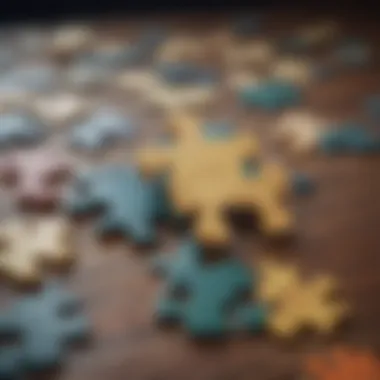 Interconnected puzzle pieces symbolizing relationship dynamics in therapy