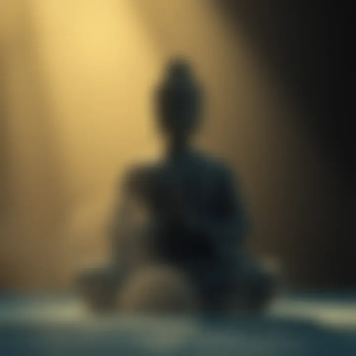 Unlocking Mental Clarity through Zazen Abstract representation of mental clarity and focus