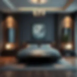 Elegant bedroom layout promoting tranquility