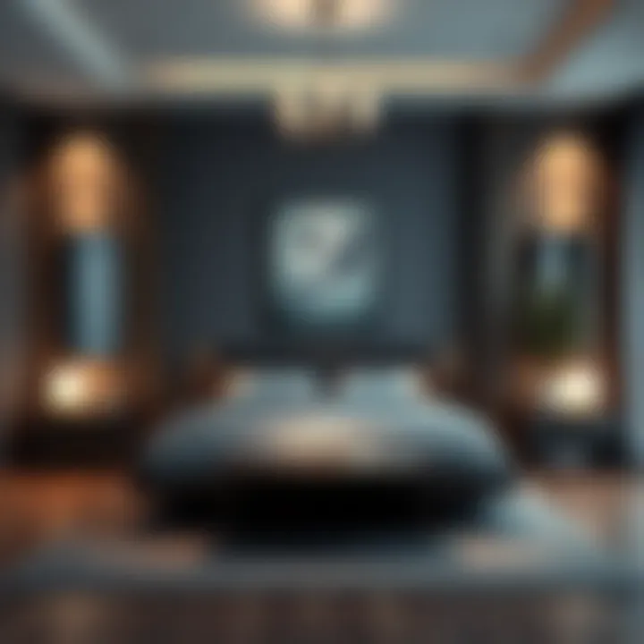 Tranquil Bedroom Layout Elegant bedroom layout promoting tranquility