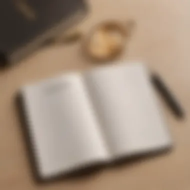 Documenting insights on the path to mental well-being A close-up of a notebook and pen, symbolizing the journey of self-discovery through counseling