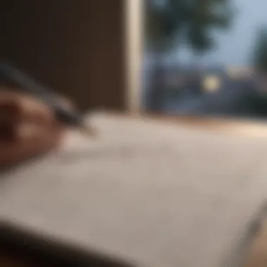 The Art of Self-Reflection An open journal with a pen, symbolizing self-reflection