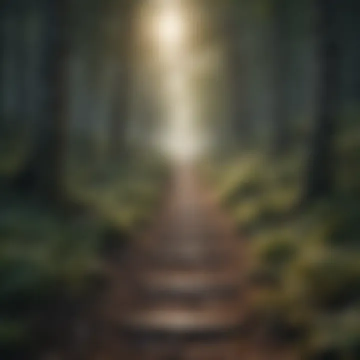 A pathway leading through a forest, symbolizing a journey of acceptance