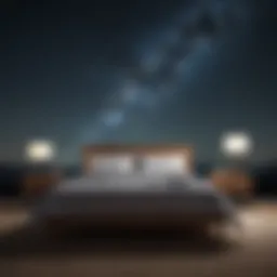 A tranquil night sky filled with stars, symbolizing restful sleep