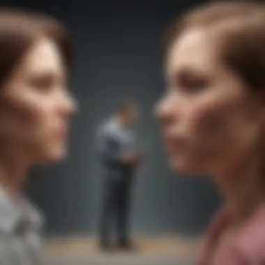 Illustration symbolizing gender discrimination