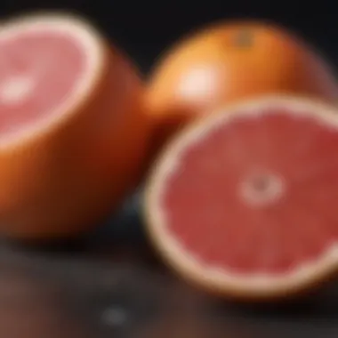 Chart showing grapefruit and potential side effects