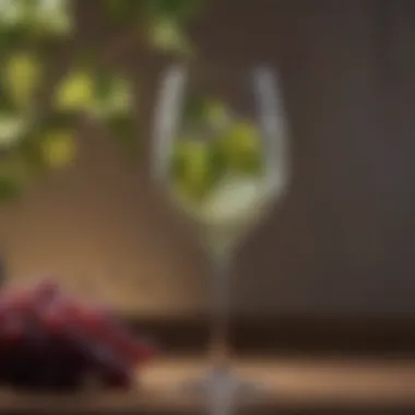 Grapevine Decor Wine Glass Elegant Wine Glass with Grapevine Decor