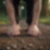 Person practicing grounding exercise during anxiety attack