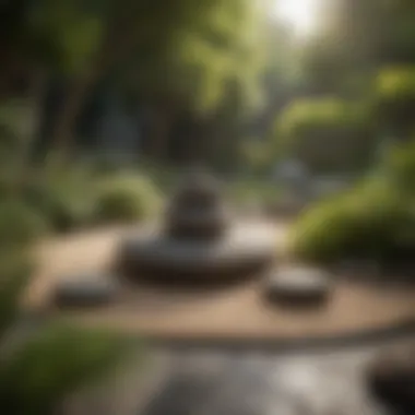 Group yoga session in a peaceful garden