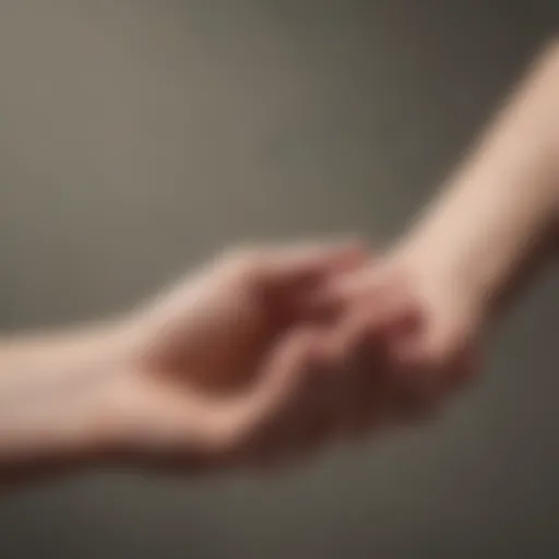 Supportive hand offering assistance