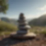 A serene landscape representing balance and harmony in mental health.